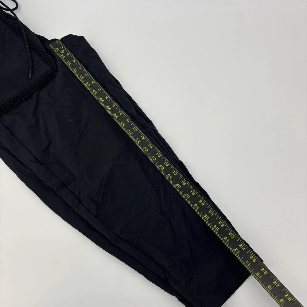 Nike Essential‎ Loose Fit High Rise Black Fleece Jogger Pants Womens Small